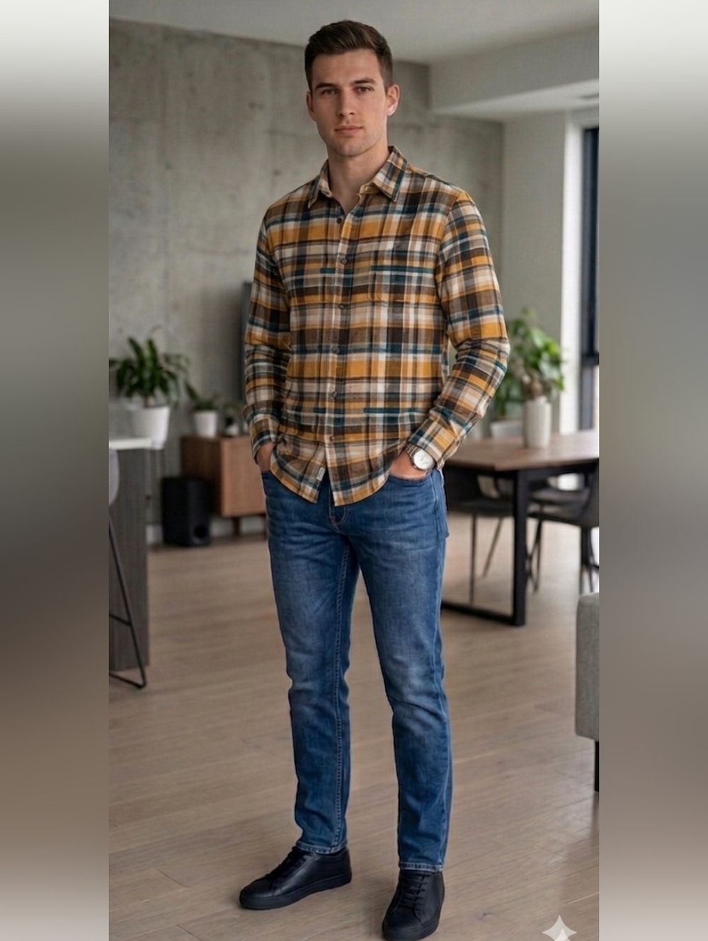 Peregrine Plaid Flannel Shirt